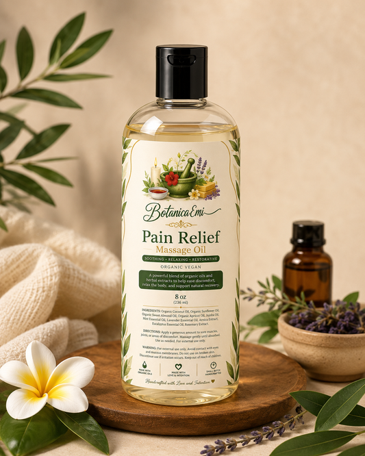 Pain Relief Massage Oil ( 8 oz)